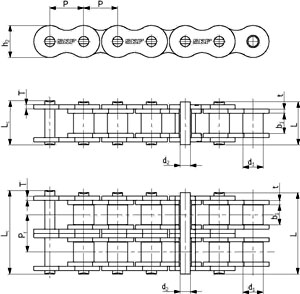Цепь PHC 12B-2SSX10FT